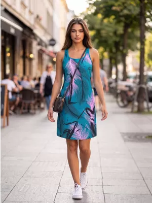 Hochwertiges Funktions-Westenkleid für Damen ALTISPORT VOJ/ALW001SAT01 PETROL/HELLROSA