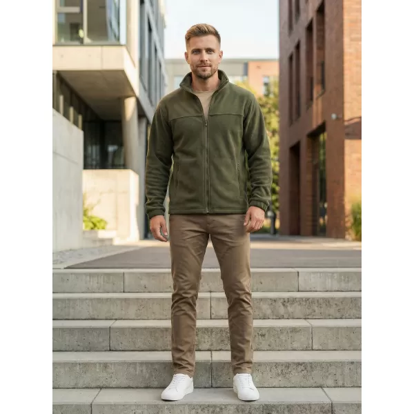  Fleece-Sweatshirt für Herren ALTISPORT NP/ALM105 MILITÄR 