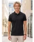 Herren-T-Shirt mit Kragen ALTISPORT NoPrint NP/ALM712 SCHWARZ