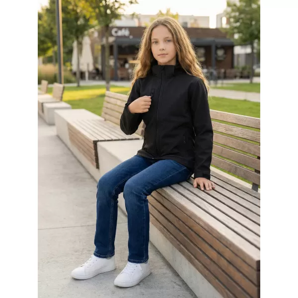  Softshelljacke für Kinder ALTISPORT NP/ALK535 SCHWARZ 
