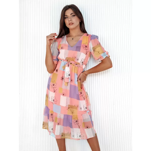  Kleid DSTREET BLOSSOM LOVE EY2522 ROSA 