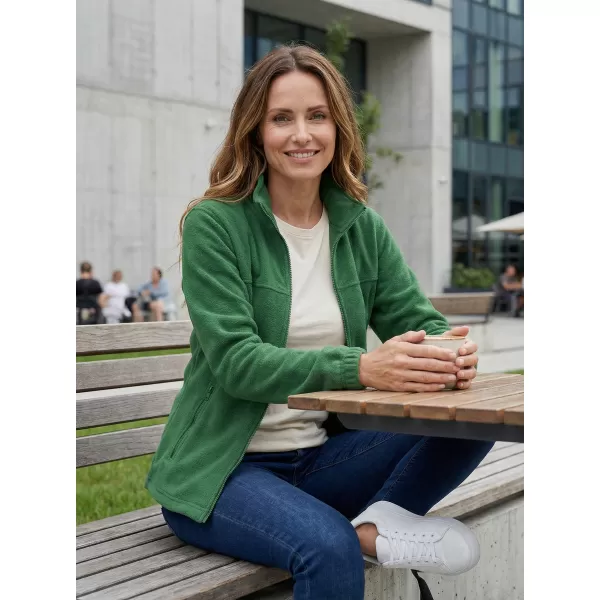  Fleece-Sweatshirt für Damen ALTISPORT NP/ALW405 FLASCHENGRÜN 