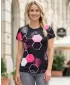 Hochwertiges Funktions-T-Shirt für Damen ALTISPORT VOJ/ALW037TR01 SCHWARZ ROSA