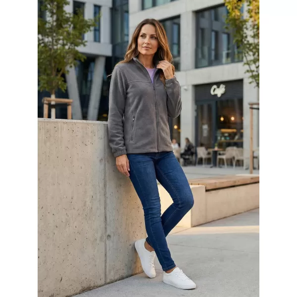  Fleece-Sweatshirt für Damen ALTISPORT NP/ALW405 STAHLGRAU 