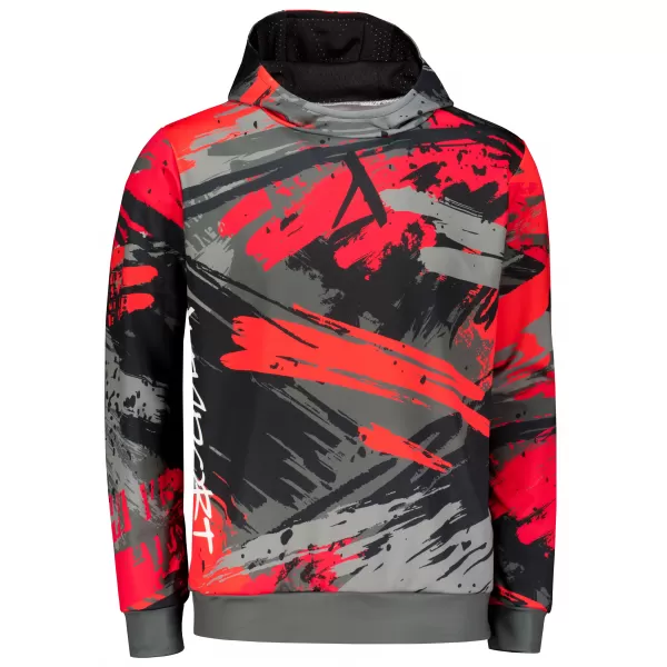  Premium-Sweatshirt für Herren ALTISPORT VOJ/ALM014MI01 SCHWARZ UND ROT 