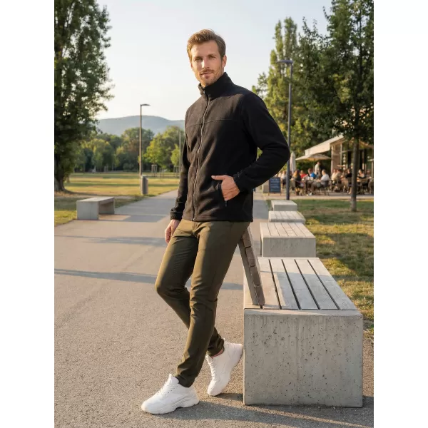  Fleece-Sweatshirt für Herren ALTISPORT NP/ALM105 SCHWARZ 