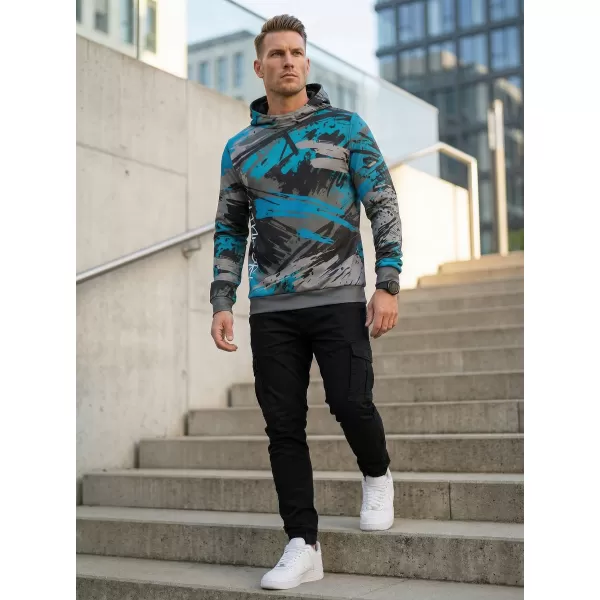 Premium-Sweatshirt für Herren ALTISPORT VOJ/ALM014MI01 SCHWARZ/KEROSIN 