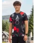 Funktionelles Premium-T-Shirt für Herren ALTISPORT VOJ/ALM037TR01 SCHWARZ UND ROT