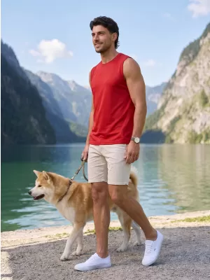 Funktions-Tanktop für Herren ALTISPORT NoPrint NP/ALM028 ROT