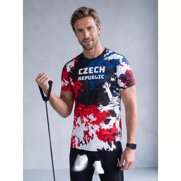  Hochwertiges Funktions-T-Shirt für Herren ALTISPORT x CZE VOJ/ALM036TR01 FLECKEN 