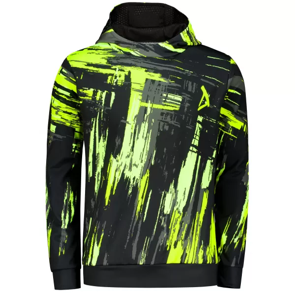  Premium-Sweatshirt für Herren ALTISPORT VOJ/ALM010MI01 SCHWARZ UND GELB 