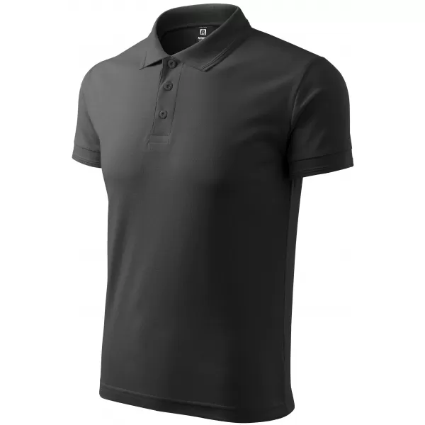  Herren-T-Shirt mit Kragen ALTISPORT NP/ALM302 DUNKLER SCHIEFER 