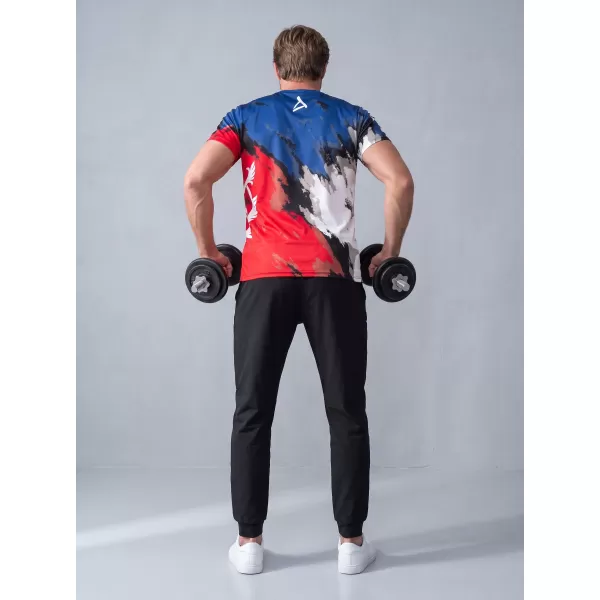  Hochwertiges Funktions-T-Shirt für Herren ALTISPORT x CZE VOJ/ALM036TR01 STREIFEN 