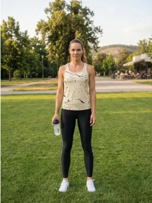 Hochwertiges Funktions-Tanktop für Damen ALTISPORT VOJ/ALW034TIL01 BRAUN
