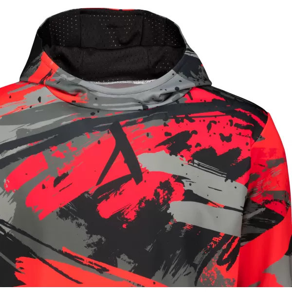  Premium-Sweatshirt für Herren ALTISPORT VOJ/ALM014MI01 SCHWARZ UND ROT 