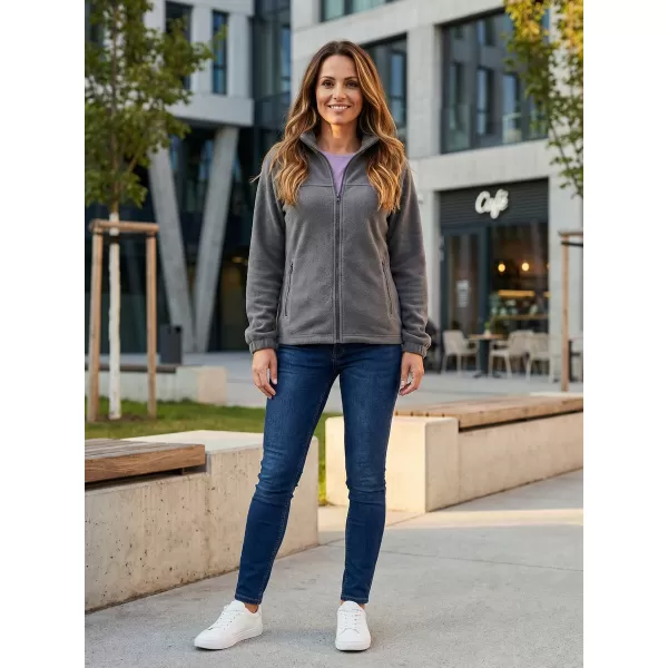  Fleece-Sweatshirt für Damen ALTISPORT NP/ALW405 STAHLGRAU 