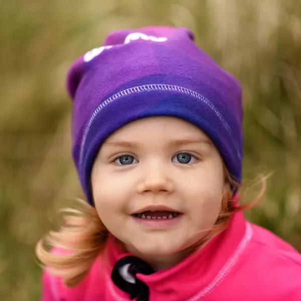  Fleece-Sweatshirt für Kinder WAMU MOZAIKA FIALOVÁ GRÜN 