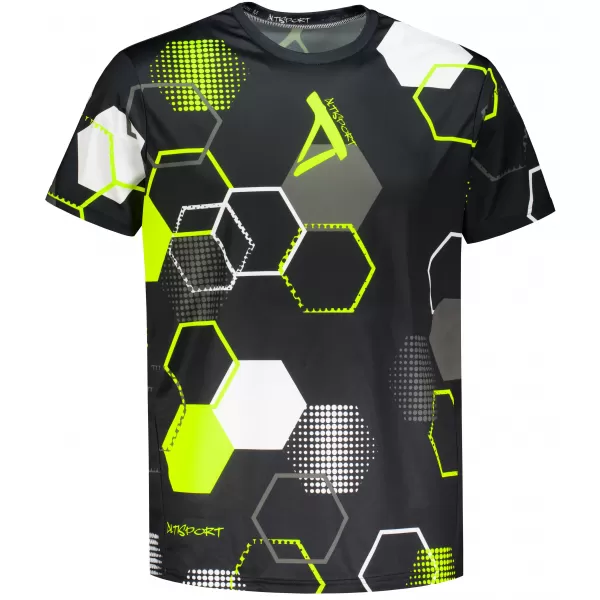  Funktionelles Premium-T-Shirt für Herren ALTISPORT VOJ/ALM037TR01 SCHWARZ UND GELB 