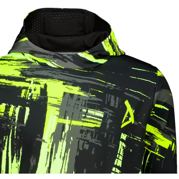  Premium-Sweatshirt für Herren ALTISPORT VOJ/ALM010MI01 SCHWARZ UND GELB 