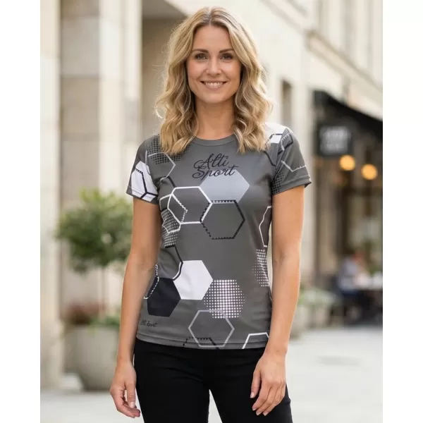  Hochwertiges Funktions-T-Shirt für Damen ALTISPORT VOJ/ALW037TR01 GRAU 
