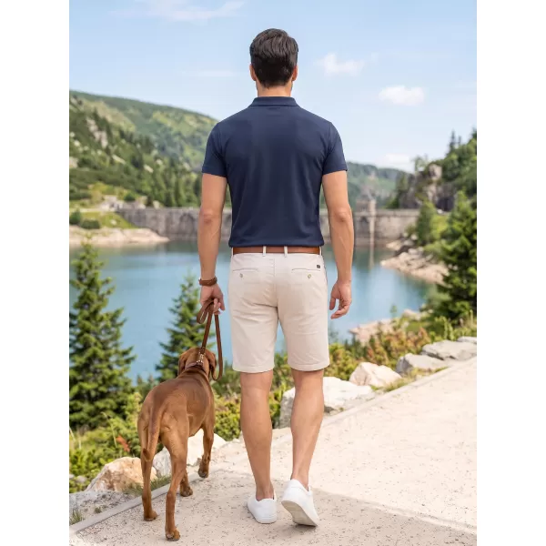  Herren-T-Shirt mit Kragen ALTISPORT NoPrint NP/ALM712 NAVY BLAU 