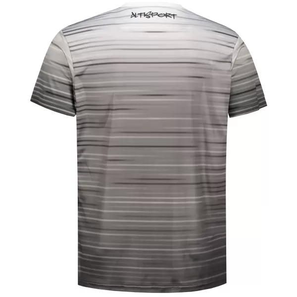  Premium-T-Shirt für Herren ALTISPORT VOJ/ALM031TR01 SCHWARZ UND WEIß 