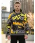 Premium-Sweatshirt für Herren ALTISPORT VOJ/ALM014MI01 SCHWARZ UND GELB