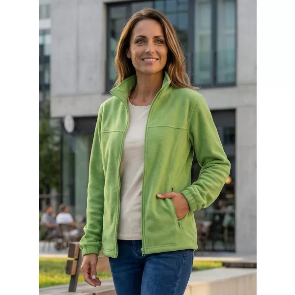  Fleece-Sweatshirt für Damen ALTISPORT NP/ALW405 GRAS-GRÜN 