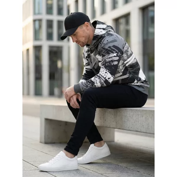  Premium-Sweatshirt für Herren ALTISPORT VOJ/ALM014MI01 SCHWARZGRAU 
