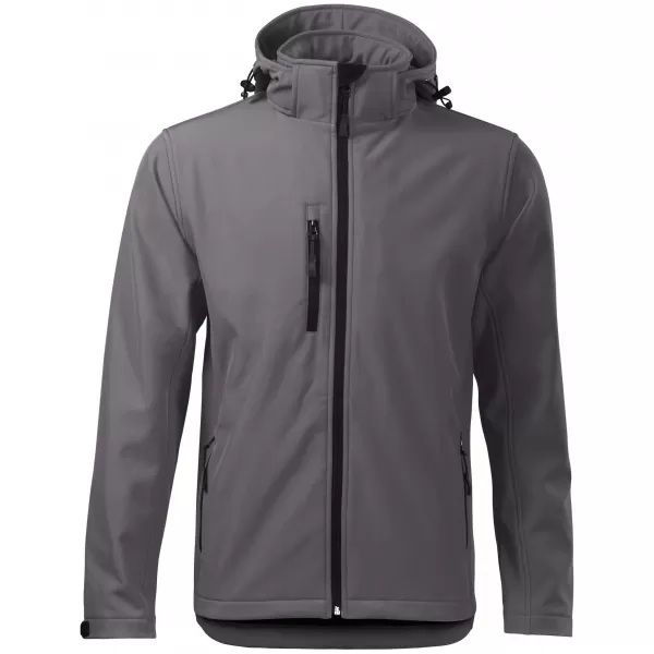  Herren-Softshelljacke ALTISPORT NP/ALM225 DUNKELGRAUE HIGHLIGHTS 