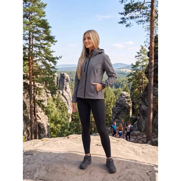  Softshelljacke für Damen ALTISPORT NP/ALW125 DUNKELGRAUE HIGHLIGHTS 