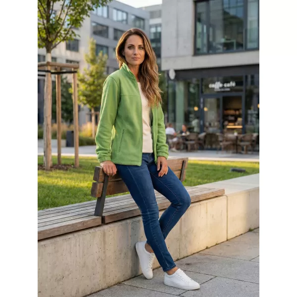  Fleece-Sweatshirt für Damen ALTISPORT NP/ALW405 GRAS-GRÜN 