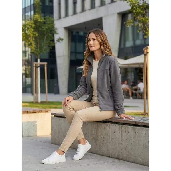  Fleece-Sweatshirt für Damen ALTISPORT NP/ALW405 STAHLGRAU 
