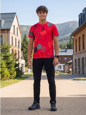 Funktionelles Premium-T-Shirt für Herren ALTISPORT VOJ/ALM037TR01 ROT