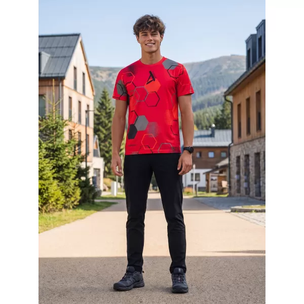  Funktionelles Premium-T-Shirt für Herren ALTISPORT VOJ/ALM037TR01 ROT 