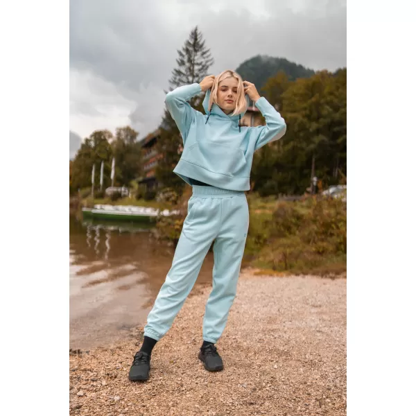  Damen-Jogginghose aus Baumwolle NORDBLANC BOYFRIEND NBSPL7888 HELLBLAU 