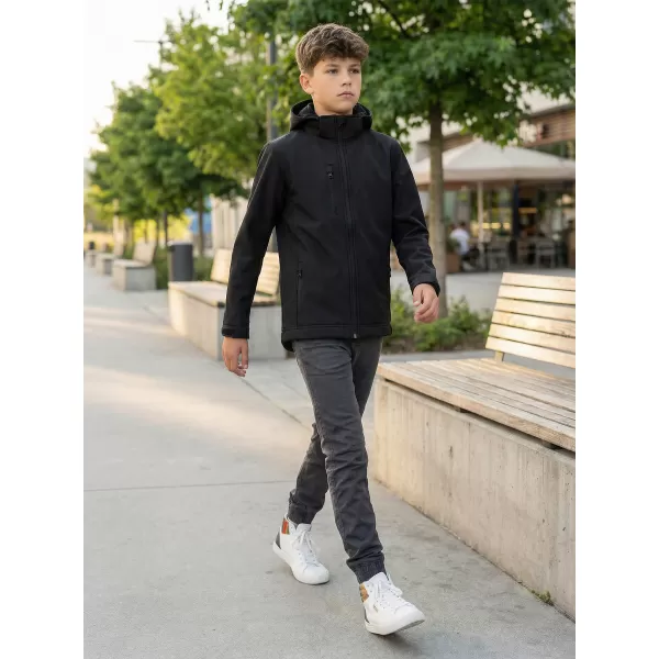  Softshelljacke für Kinder ALTISPORT NP/ALK535 SCHWARZ 