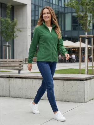 Fleece-Sweatshirt für Damen ALTISPORT NP/ALW405 FLASCHENGRÜN