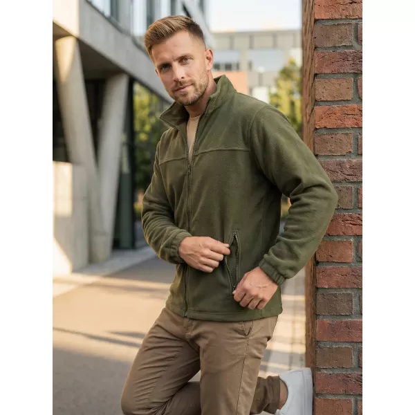  Fleece-Sweatshirt für Herren ALTISPORT NP/ALM105 MILITÄR 