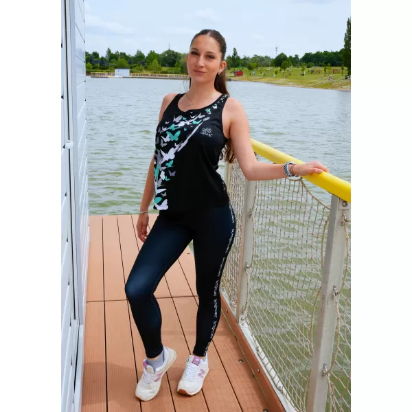  Hochwertiges Funktions-Tanktop für Damen ALTISPORT VOJ/ALW022TIL01 SCHWARZ/TÜRKIS 