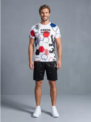 Hochwertiges Funktions-T-Shirt für Herren ALTISPORT x CZE VOJ/ALM036TR01 HEXA WEIß