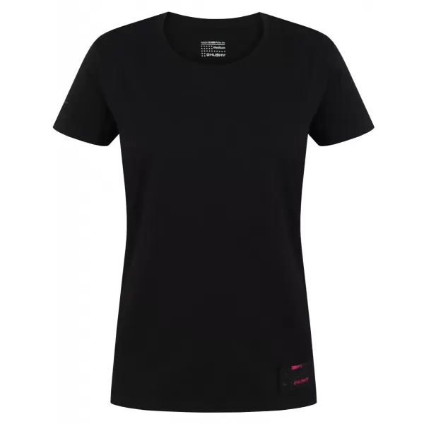  Damen-T-Shirt HUSKY TEE BASE L SCHWARZ 
