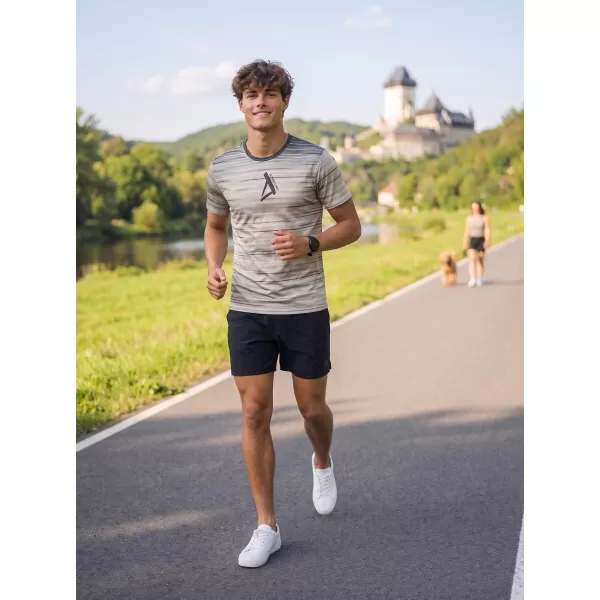 Premium-T-Shirt für Herren ALTISPORT VOJ/ALM031TR01 SCHWARZ BRAUN 