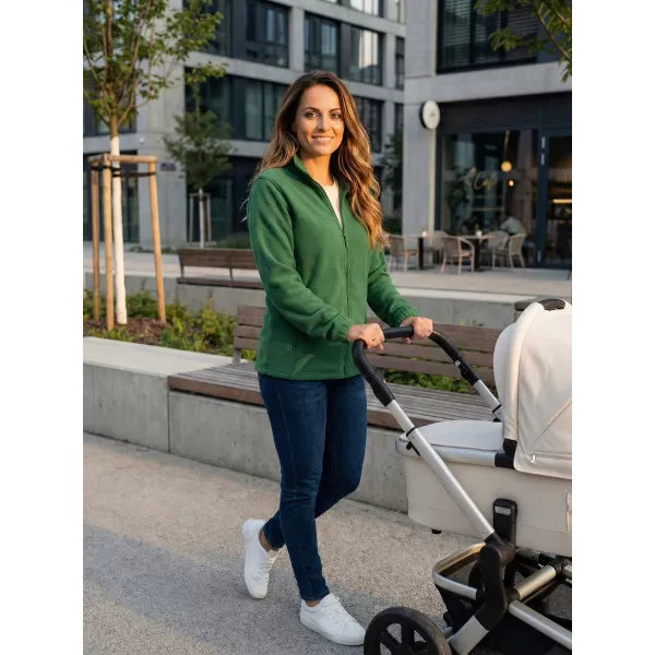  Fleece-Sweatshirt für Damen ALTISPORT NP/ALW405 FLASCHENGRÜN 