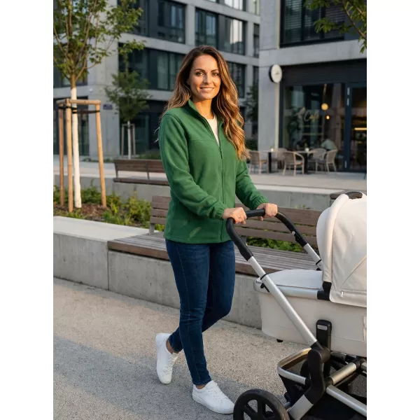  Fleece-Sweatshirt für Damen ALTISPORT NP/ALW405 FLASCHENGRÜN 