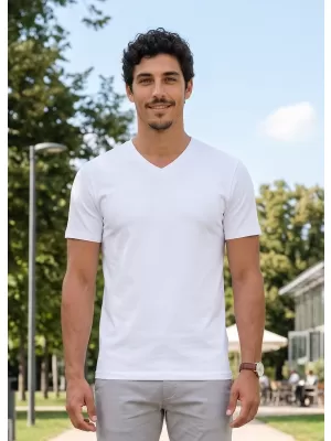 Herren-T-Shirt ALTISPORT NoPrint NP/ALM007 WEIß