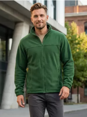 Fleece-Sweatshirt für Herren ALTISPORT NP/ALM105 FLASCHENGRÜN