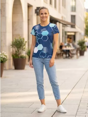 Hochwertiges Funktions-T-Shirt für Damen ALTISPORT VOJ/ALW037TR01 NAVY BLAU
