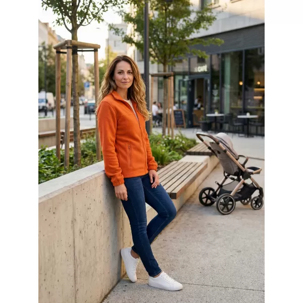  Fleece-Sweatshirt für Damen ALTISPORT NP/ALW405 ORANGE 