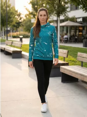 Hochwertiges Funktions-Sweatshirt für Damen ALTISPORT VOJ/ALW034MI01 SMARAGD